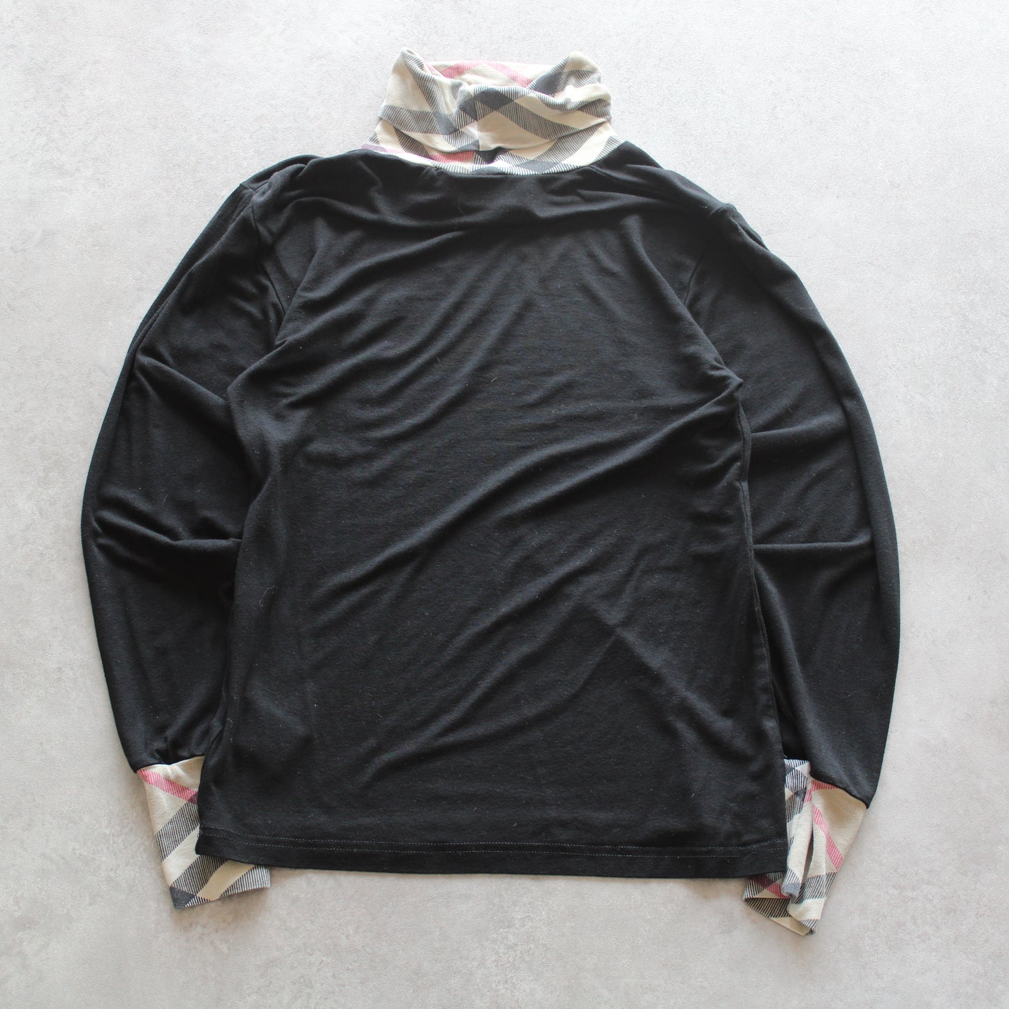 Burberry Embrioed Long Sleeve Turtle Neck Top (Woman-M)