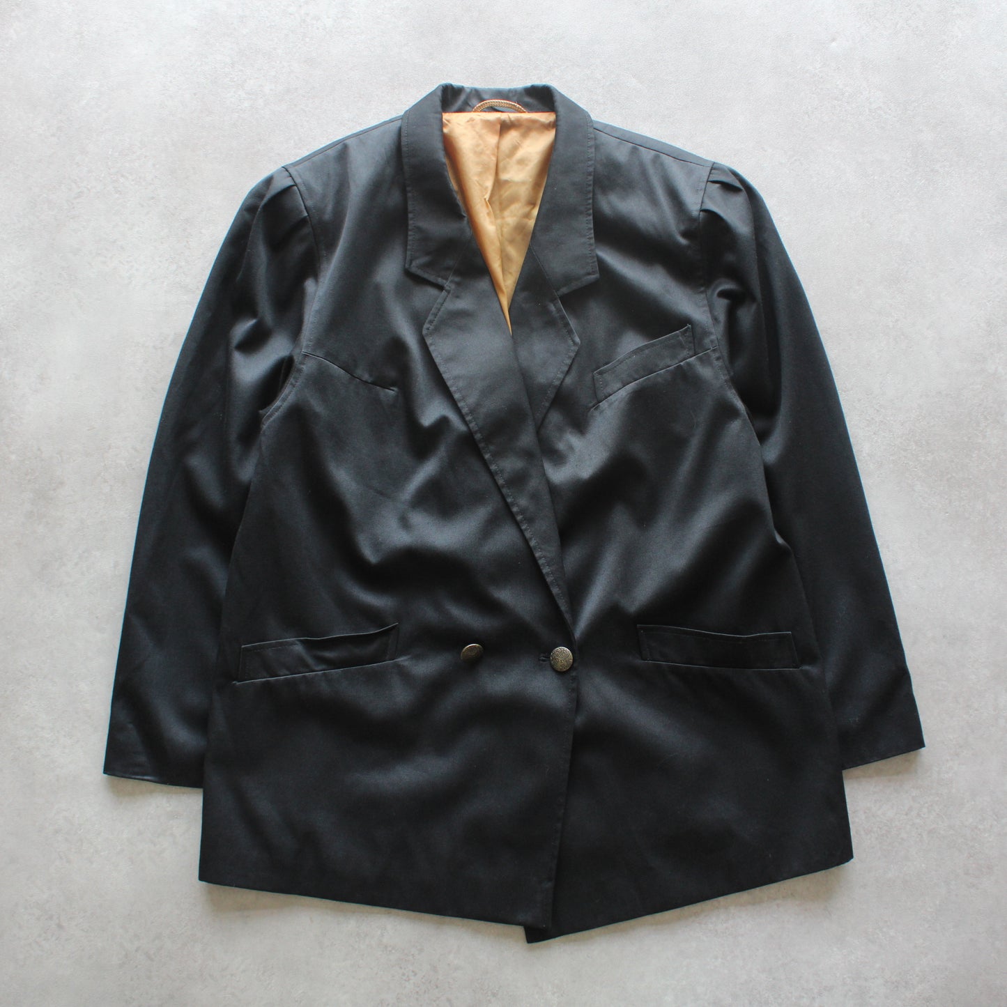 Vintage Black Double-Breasted Blazer (Man-L)