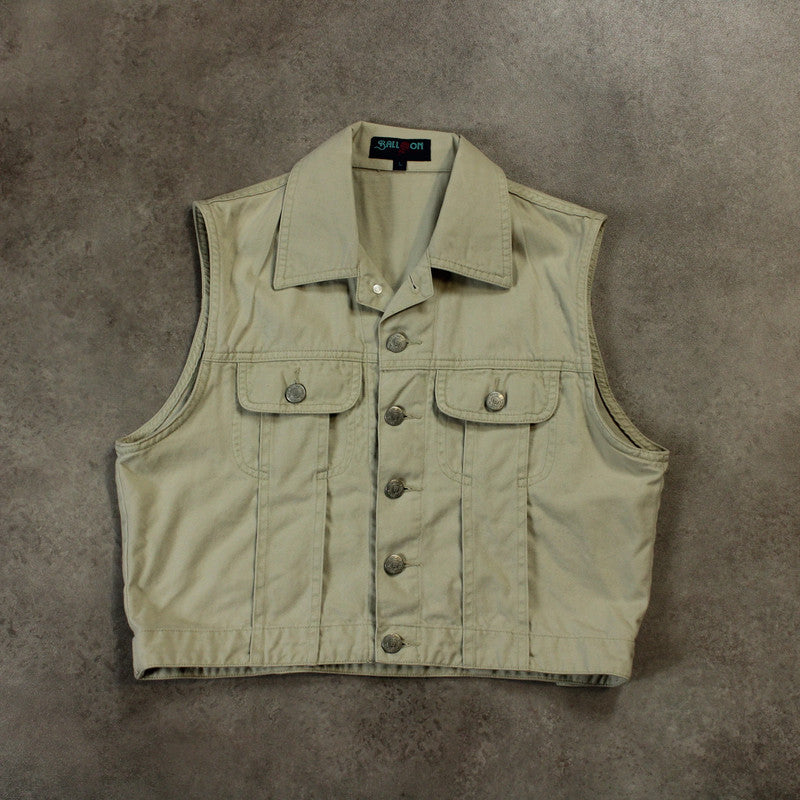 Balloon Denim Vest (Size-L)
