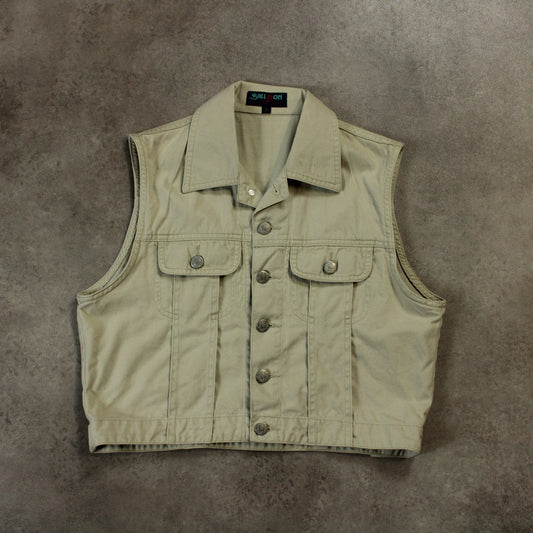 Balloon Denim Vest (Size-L)