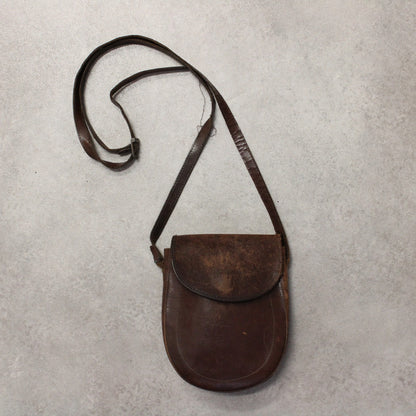 Vintage Leder kleine Umhängetasche 