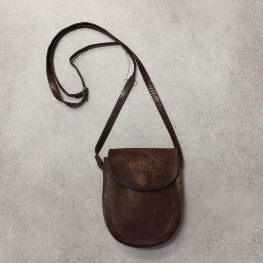 Vintage Leder kleine Umhängetasche 