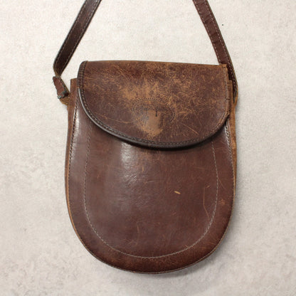 Vintage Leder kleine Umhängetasche 