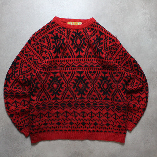 Einfach gestrickter Pullover (Herren-L) 