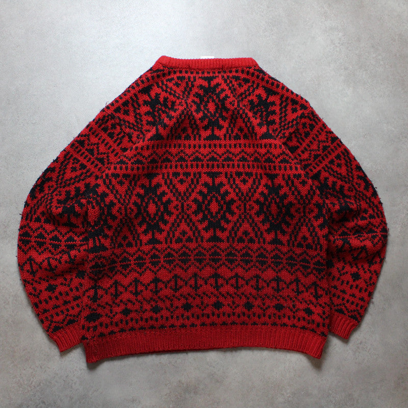 Einfach gestrickter Pullover (Herren-L) 
