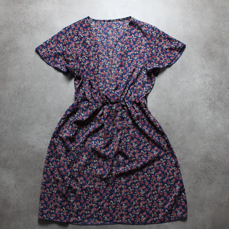 Vintage-Rosenkleid (Damen-M) 