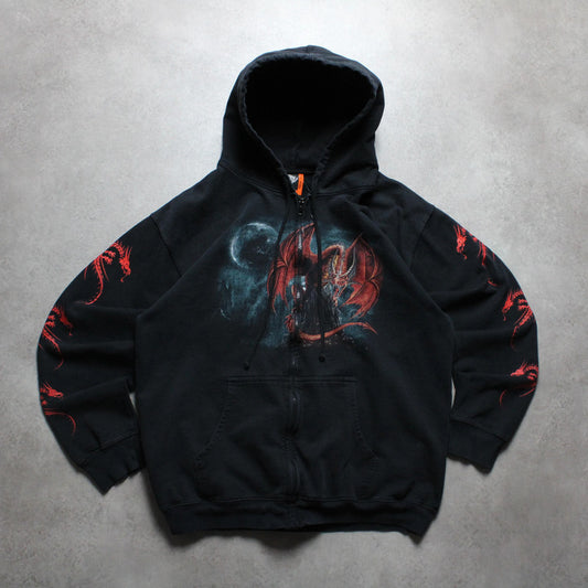 Rock Eagle Kapuzenpullover mit durchgehendem Reißverschluss (Herren, XL) 