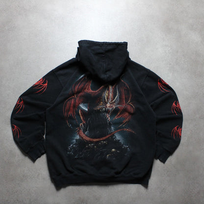 Rock Eagle Kapuzenpullover mit durchgehendem Reißverschluss (Herren, XL) 