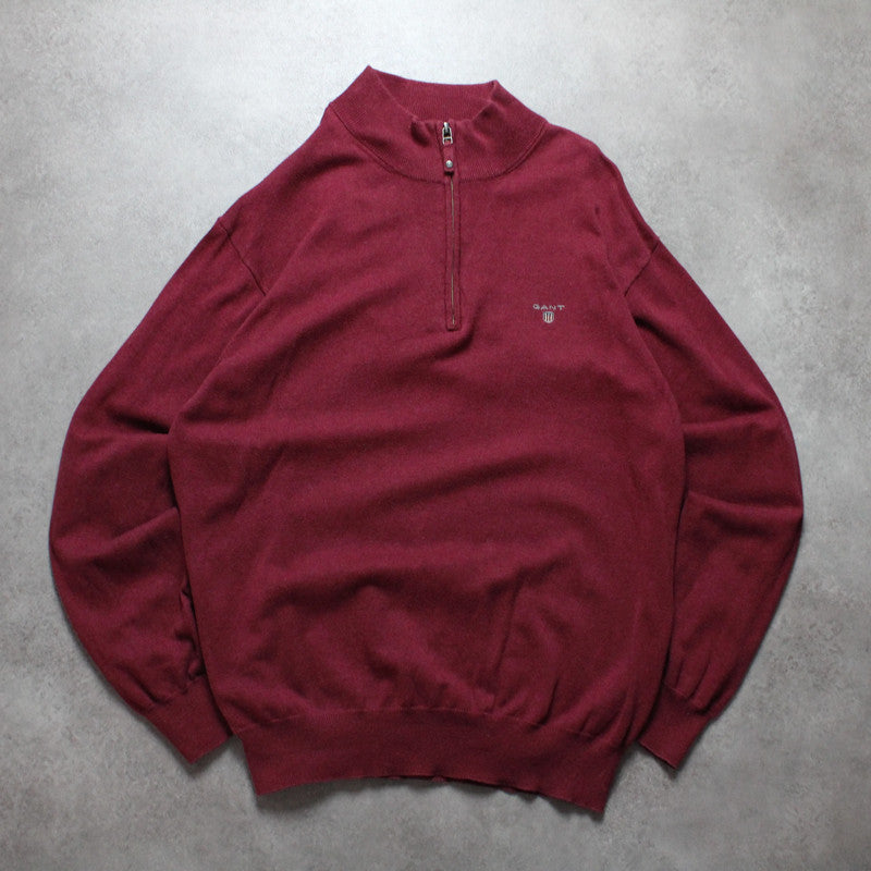Gant 1/4 Zip Strickpullover (Herren-XXL) 