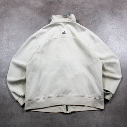 Adidas Vintage Full Zip Sweater (Herren-M) [DISTRESSED] 
