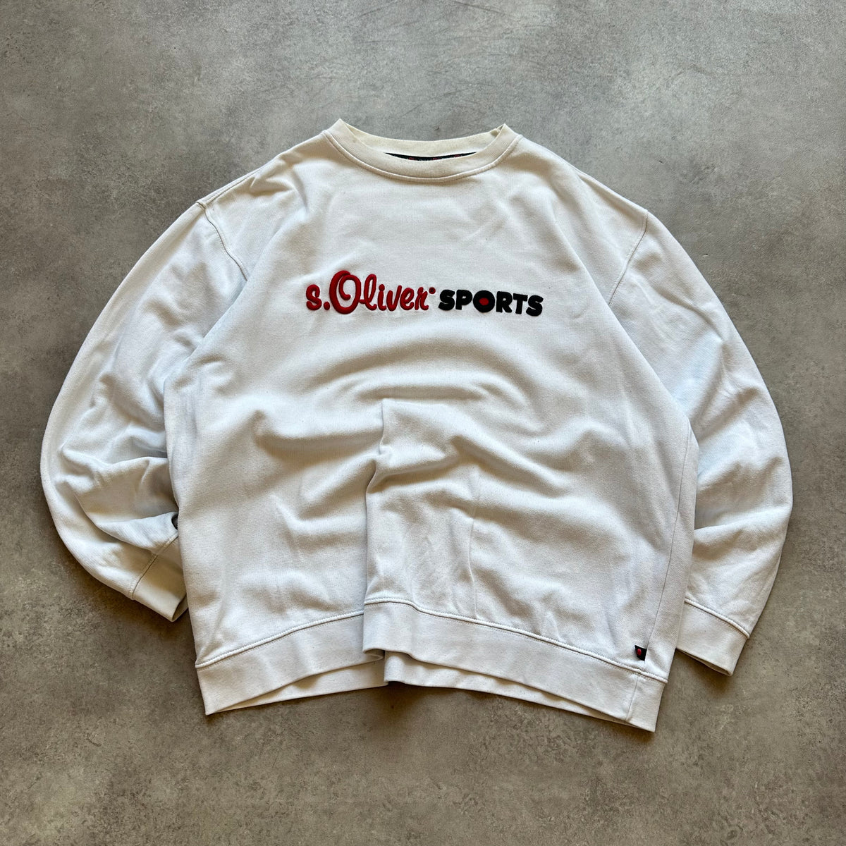 S.Oliver Sports White Sweatshirt XL