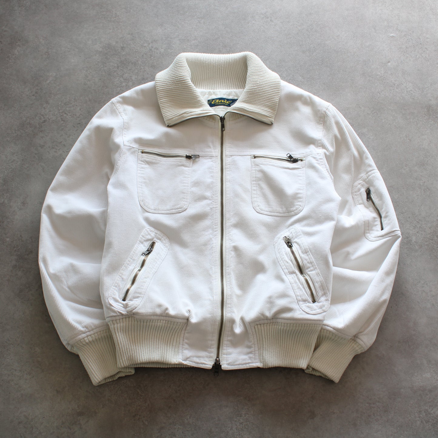 Etnic Terranova White Bomber Jacket (Man-M)
