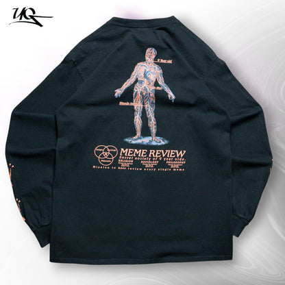 Meme Review Long Sleeve T-Shirt (Men-M)