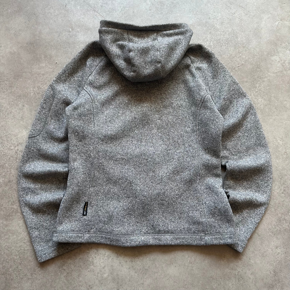 Jack Wolfskin Grey Hooded Fleece Jacket M