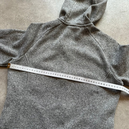 Jack Wolfskin Grey Hooded Fleece Jacket M