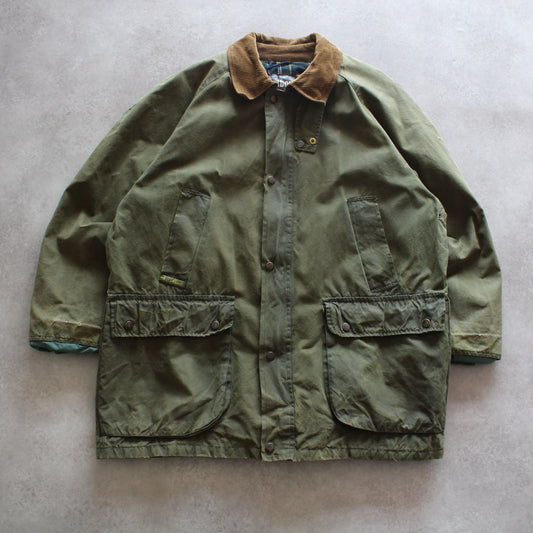 Caribou Vintage Green Wax Jacket (Man-L) [FLAWED]