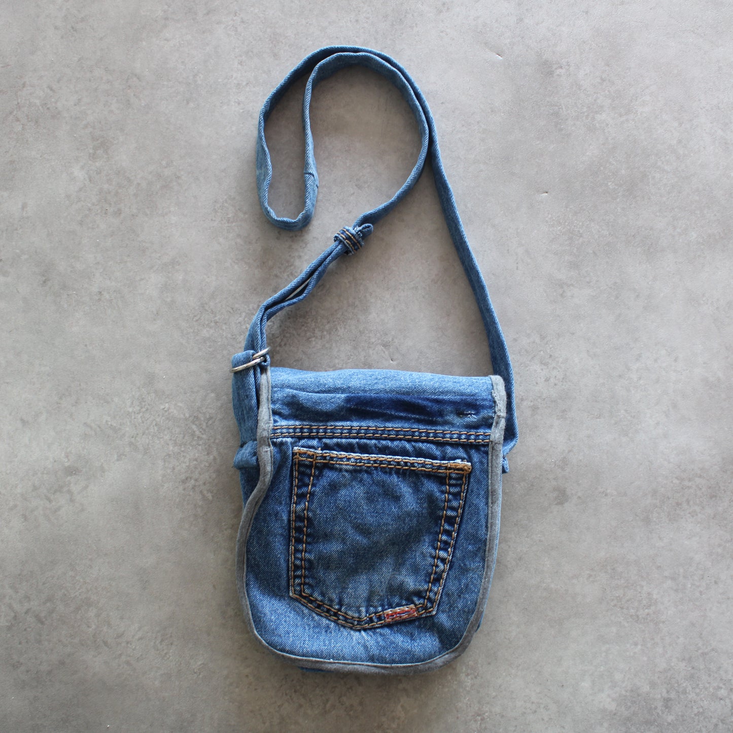 Alpha Industries Reworked Denim Shoulder Bag