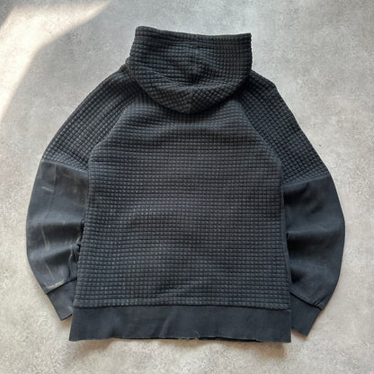 Reebok Black Quilted Zip Hoodie M