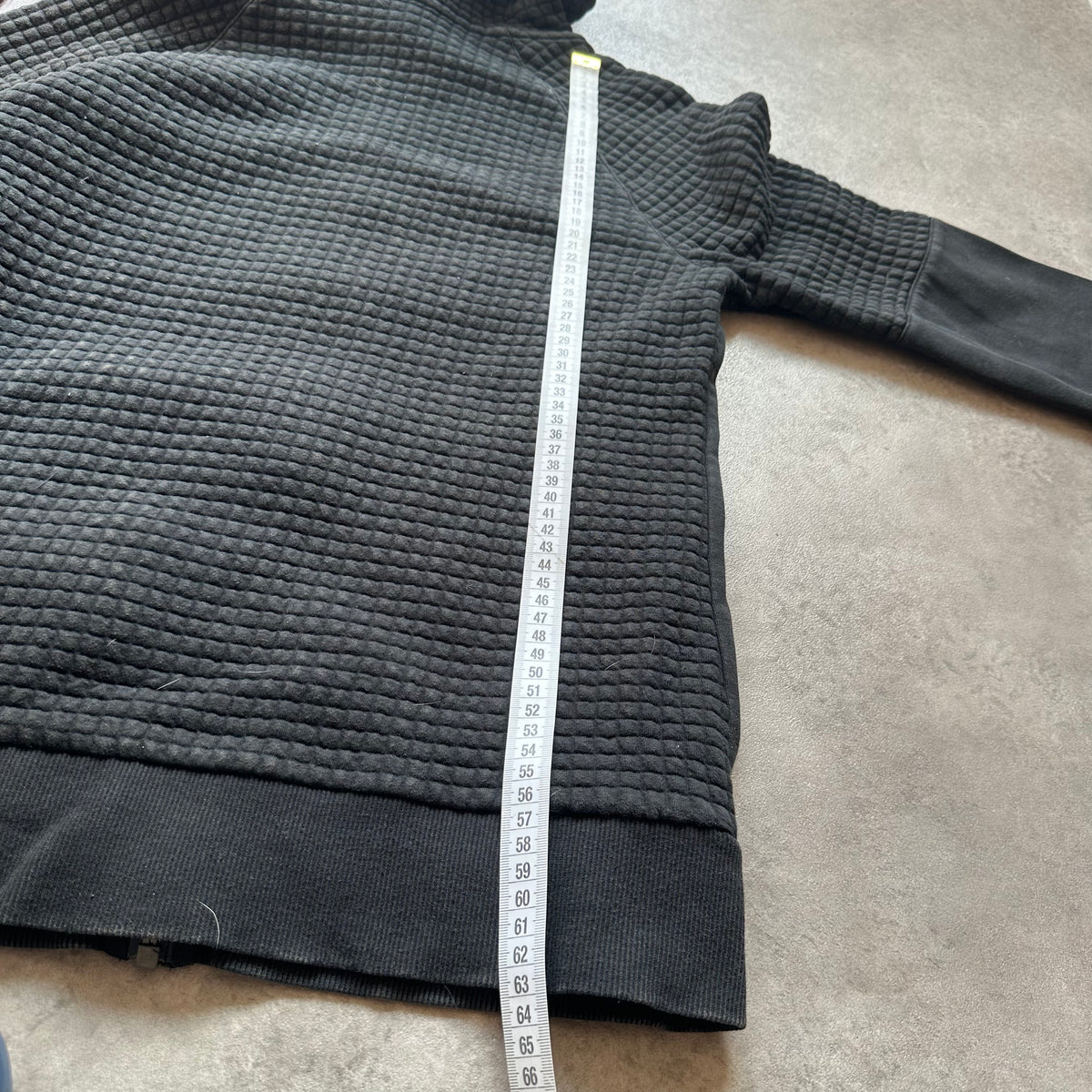 Reebok Black Quilted Zip Hoodie M