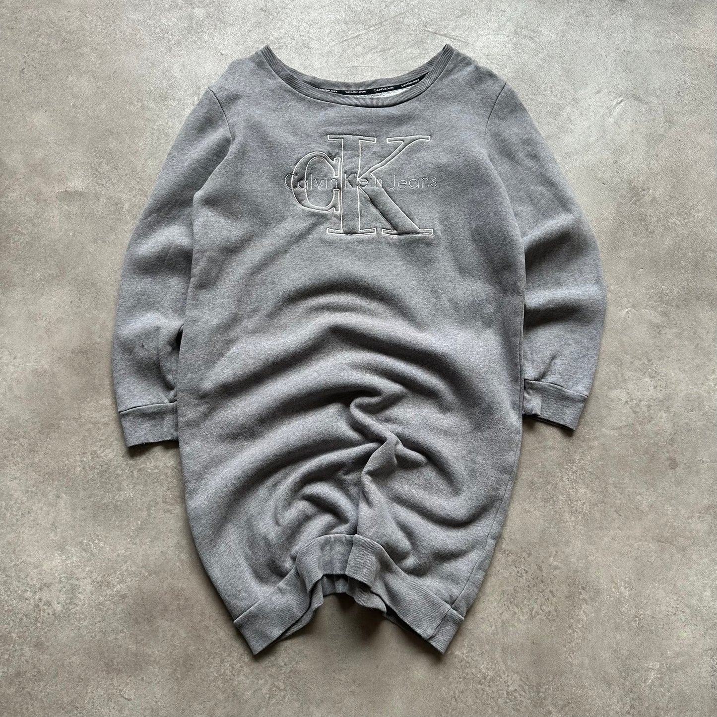 Calvin Klein Jeans Grey Sweatshirt Dress M