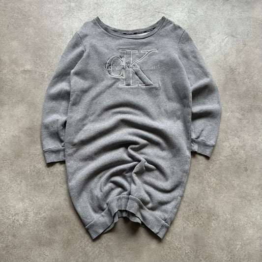 Calvin Klein Jeans Grey Sweatshirt Dress M