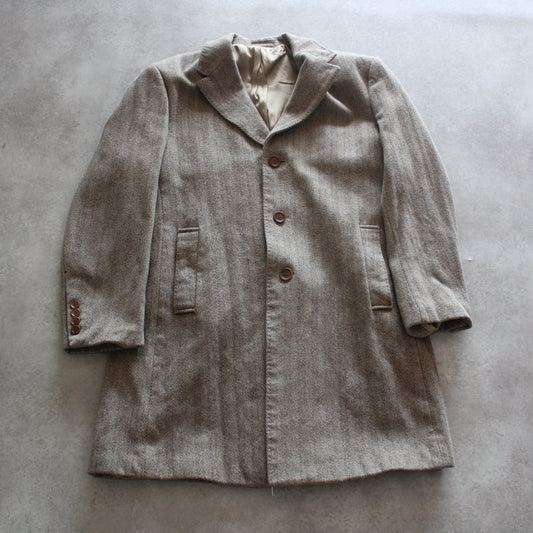 Vintage Digel Gray Wool Overcoat (Man-L)