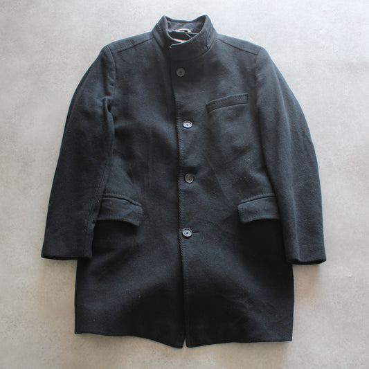 Hugo Boss Black Wool Overcoat (Man-L)