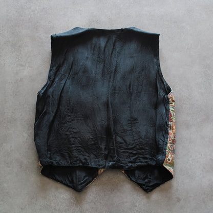 Spider Gobelin Patterned Vintage Vest (Woman-M)