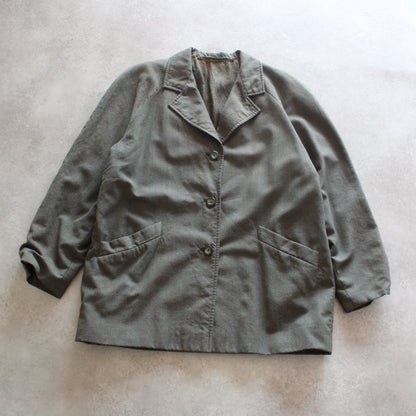 Vintage Gray Oversized Blazer Jacket (Woman-L)