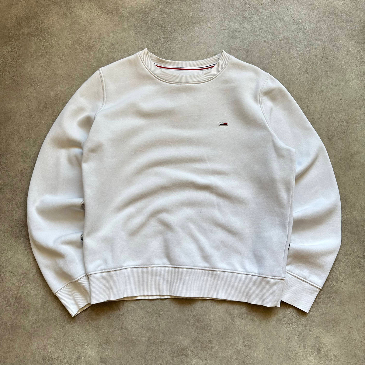 Tommy Jeans White Sweatshirt S