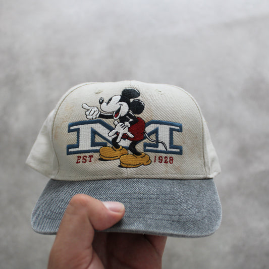 The Disney Store Mickey Mouse Embrioed Baseball Cap