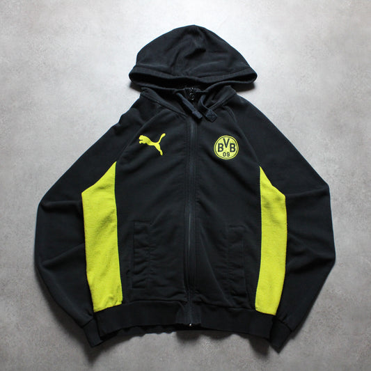 Puma X Borussia Dortmund Kapuzenpullover mit Reißverschluss (Herren-L) 