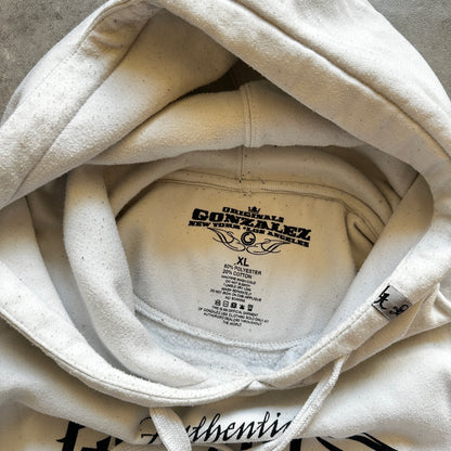 Gonzalez White Script Graphic Hoodie XL