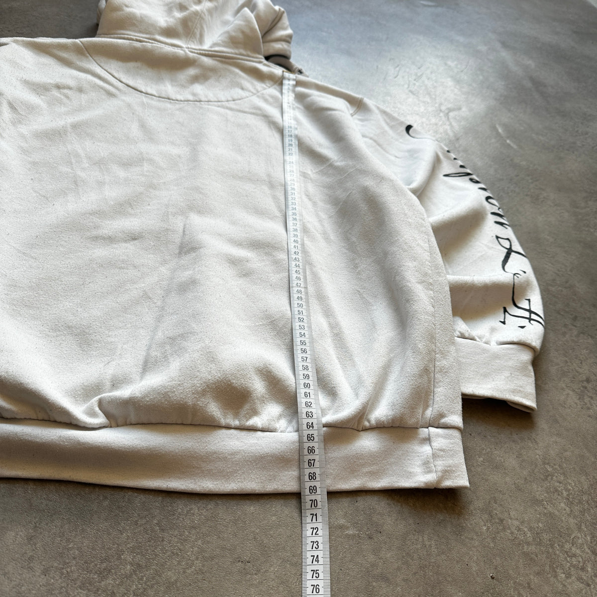 Gonzalez White Script Graphic Hoodie XL