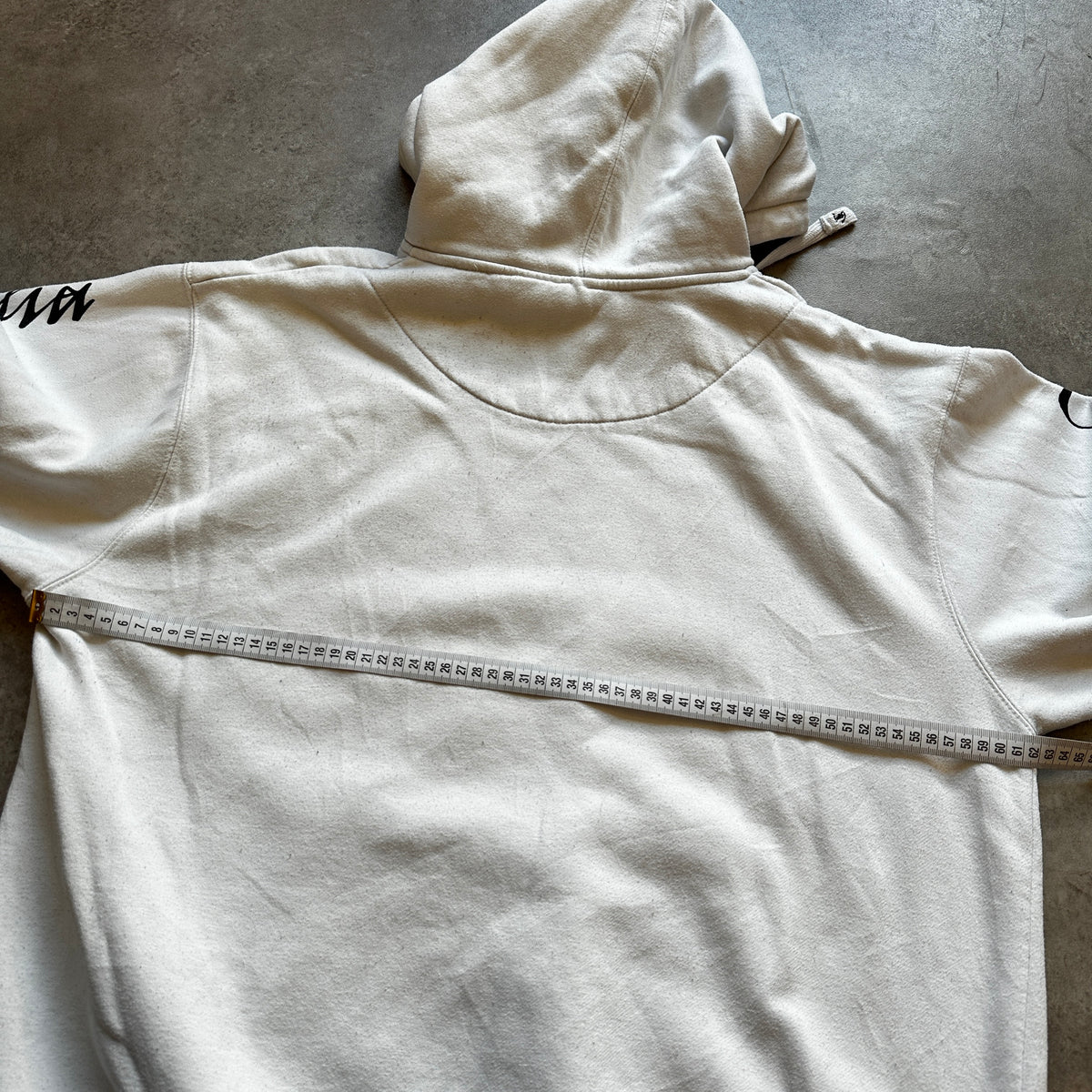 Gonzalez White Script Graphic Hoodie XL