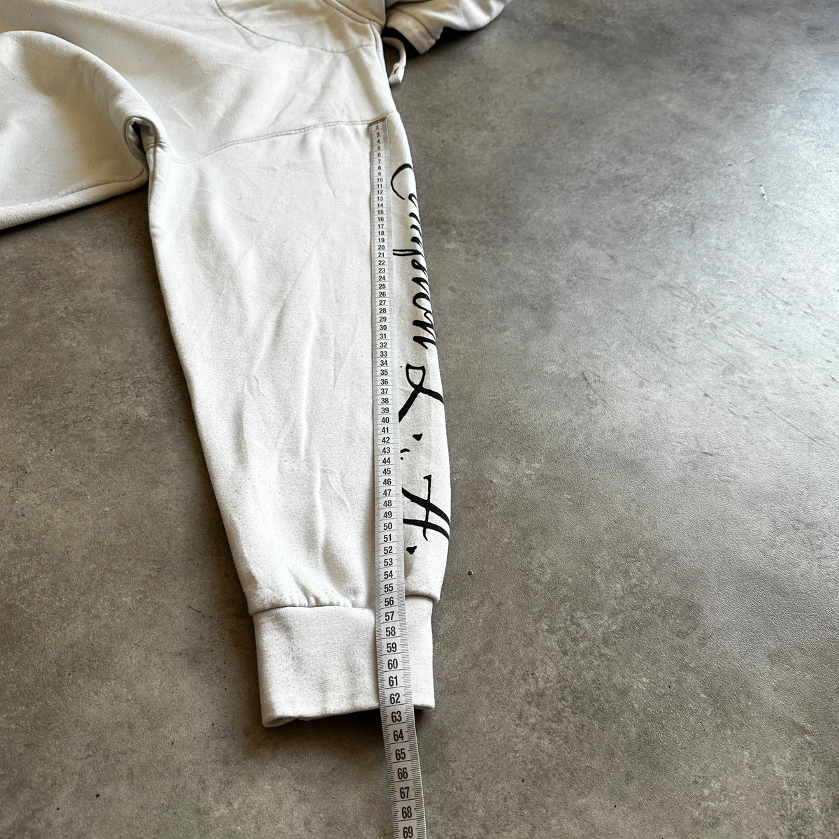 Gonzalez White Script Graphic Hoodie XL