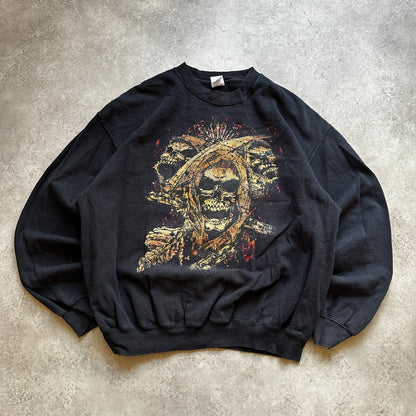 Fruit of the Loom Black Reaper Graphic Crewneck L