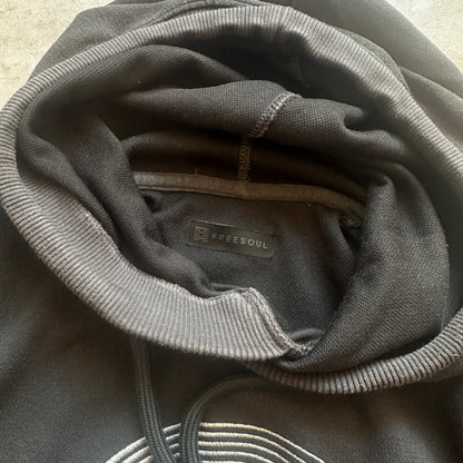 Freesoul Charcoal Grey Logo Hoodie M
