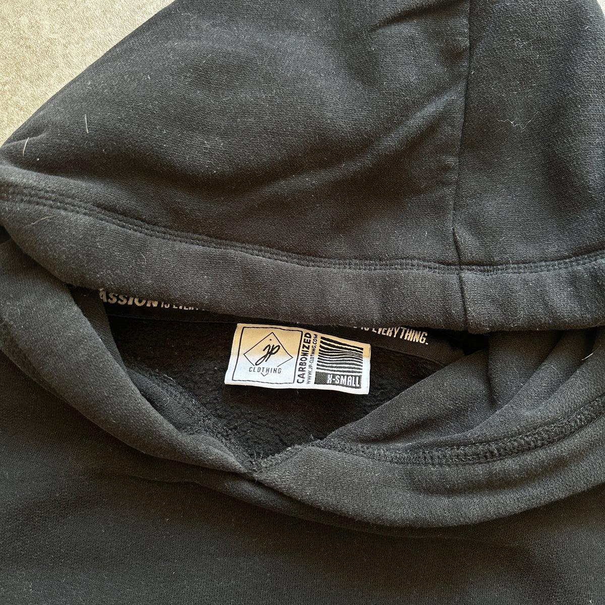 JP Clothing Black Embroidered Logo Hoodie XS