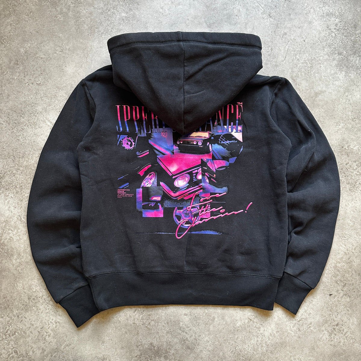 JP Clothing Black Embroidered Logo Hoodie XS