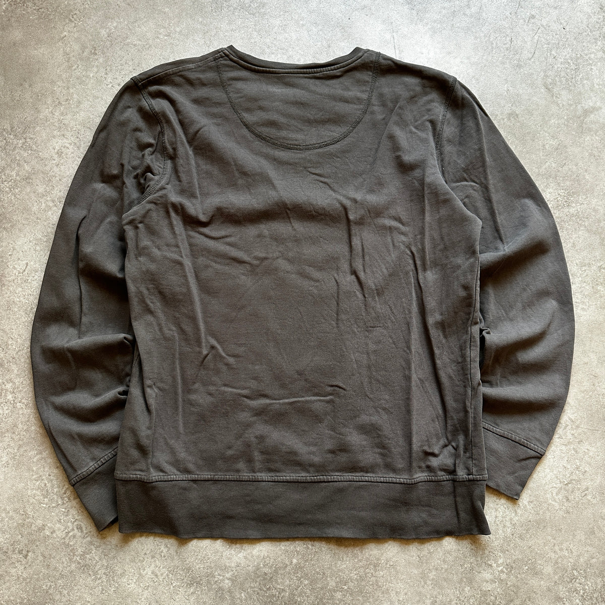 Cerruti Jeans Wash Black Mini Logo Crewneck L