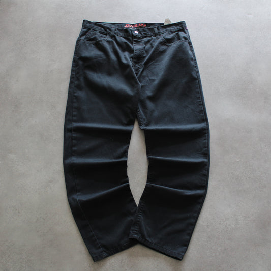 Dickies pants, vintage black trousers, Dickies work pants, retro streetwear, men’s vintage workwear, black work trousers