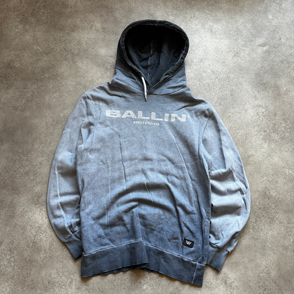 Ballin Amsterdam Faded Blue Gradient Hoodie L