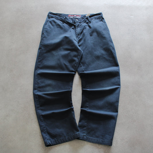 Dickies pants, vintage navy trousers, Dickies work pants, retro streetwear, men’s workwear pants, navy blue wide-leg trousers