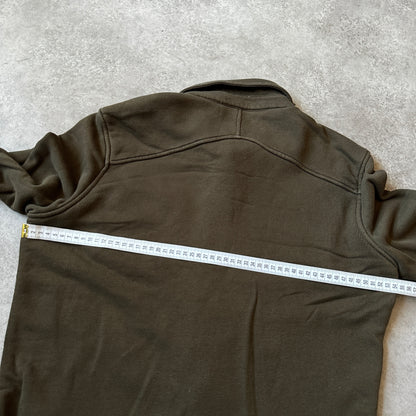Butcher of Blue Olive Button-Down Fleece Shirt L