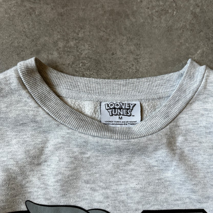 Looney Tunes Grey Bugs Bunny Graphic Crewneck M