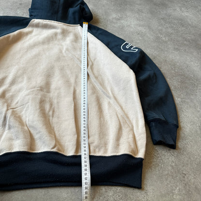 FastForce Beige & Black Colorblock Hoodie M