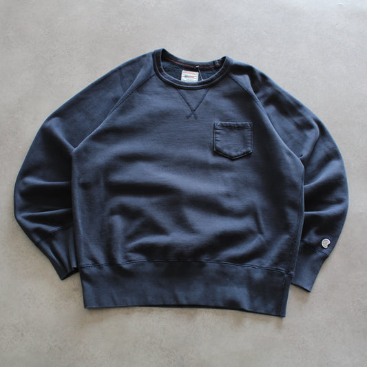 Champion sweatshirt, vintage navy pullover, retro 90s streetwear, Champion pocket sweatshirt, vintage Champion Hungary, classic sportswear
