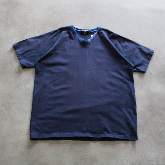 Polo Sport Vintage Navy Blue T-Shirt – V-Neck with Logo Detail (Man-L)