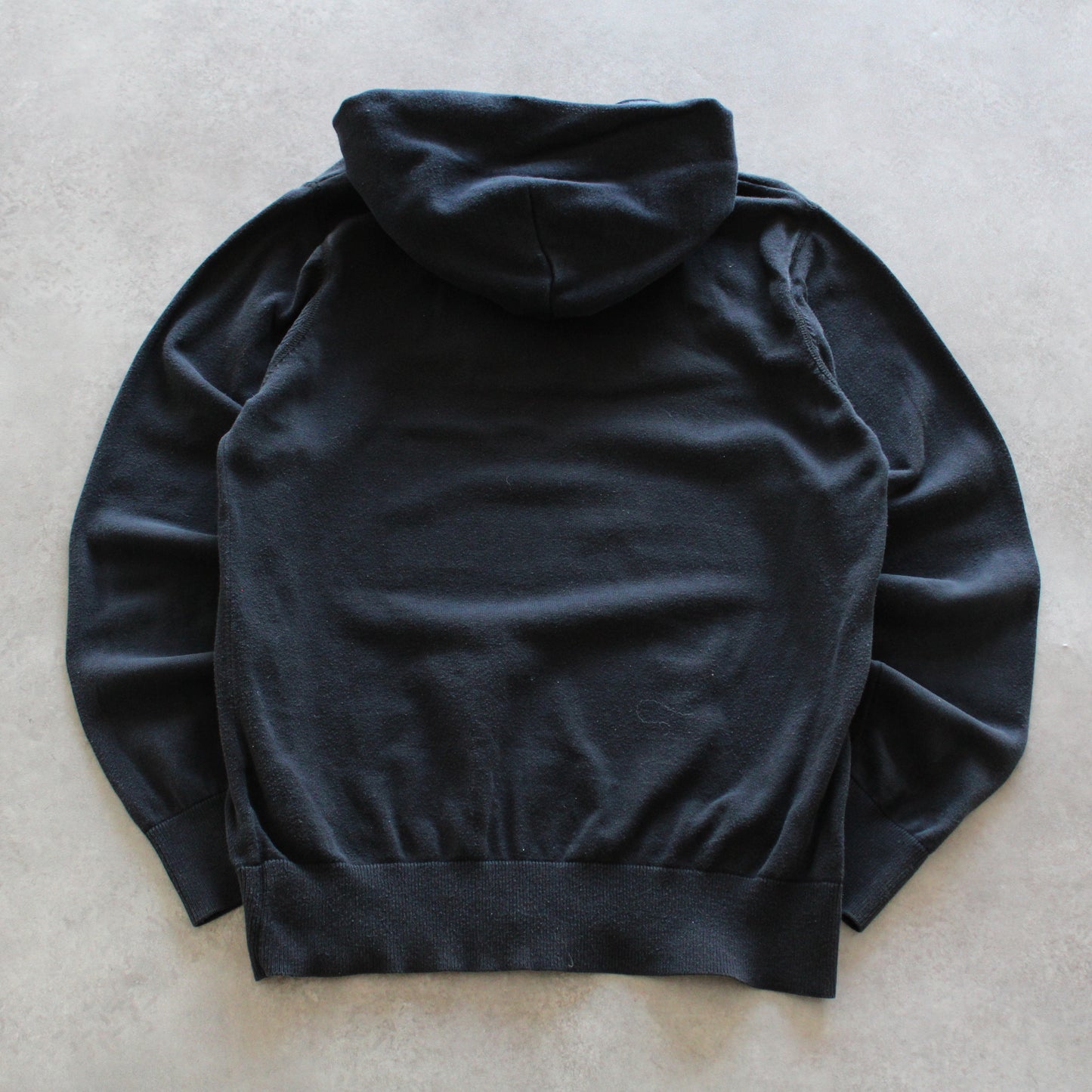 G-Star RAW Black Hoodie – Embroidered Denim Logo (Man-XL) [FLAWED]